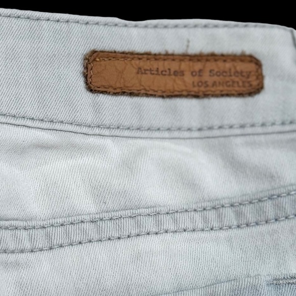 ARTICLES OF SOCIETY distressed light stone wash jeans size 27 - Picture 7 of 15